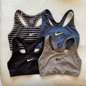 Four NWOT Nike Sports Bras